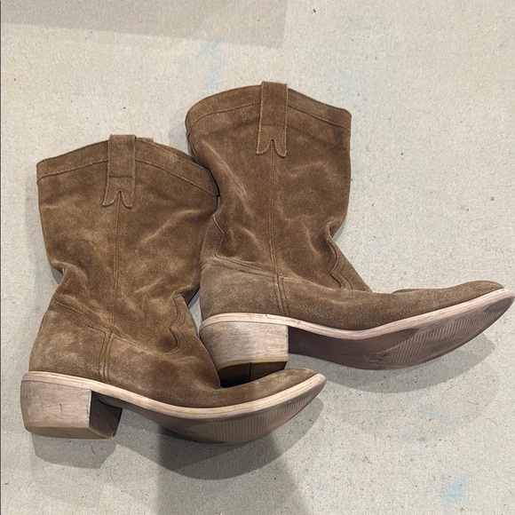 Diba Brown Suede Boots - Picture 1 of 6